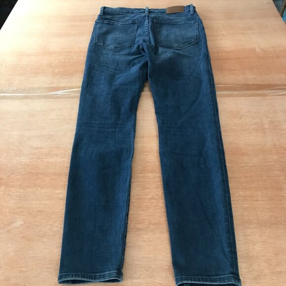 Madewell 9" Mid Rise Skinny Jeans Women 27 Blue Dark Wash Stretch Preppy - Picture 2 of 13